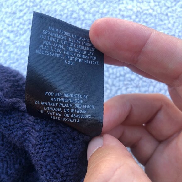 Anthro Knitted & Knotted Crochet Sleeve Cardigan - Picture 7 of 8